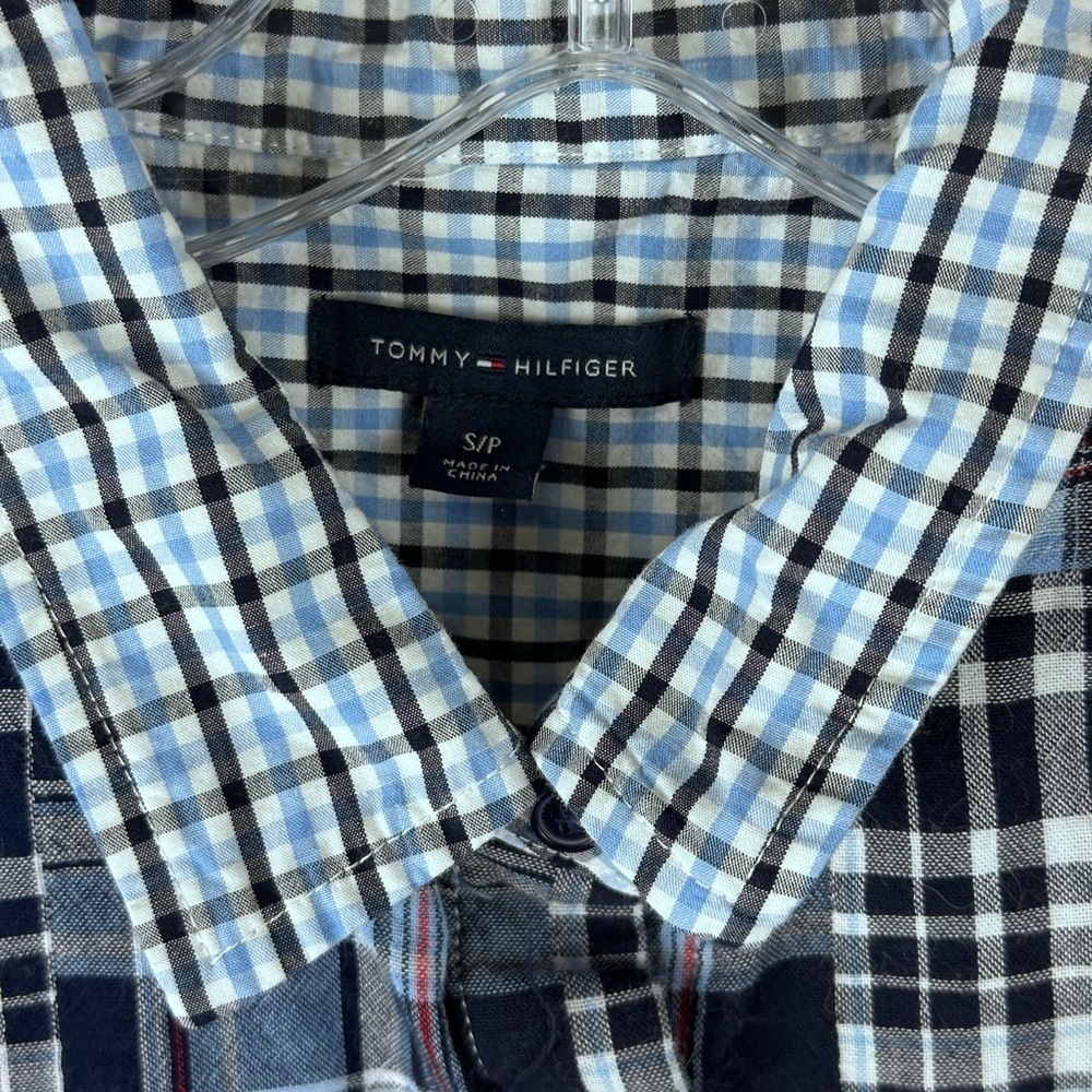 Women's Patchwork Plaid Long Sleeve Button Down S… - image 3